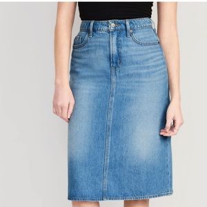 Extra high waist denim skirt size 18 or XXL